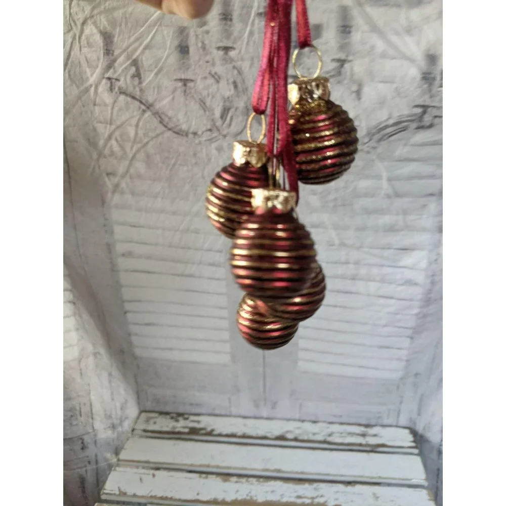 Glass ball ornament set Xmas decor tree‎